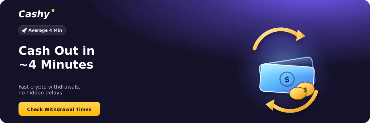 Cashy Bitcoin casino deposits