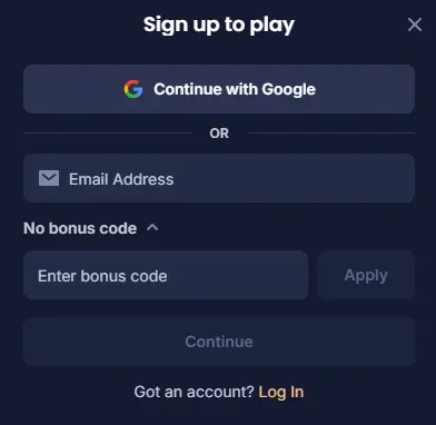Cashy login account page